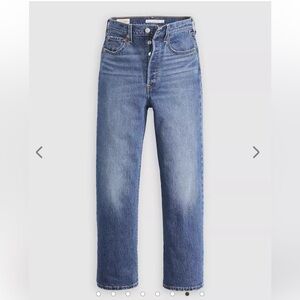 Levi's Premium Ribcage Straight Blue Denim Jeans